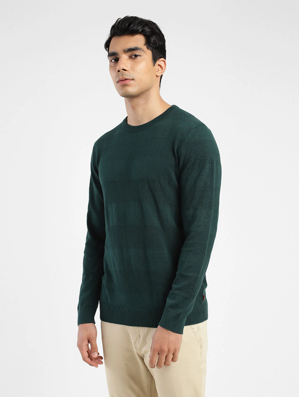 Men's Solid Crew Neck Sweater - Image 4