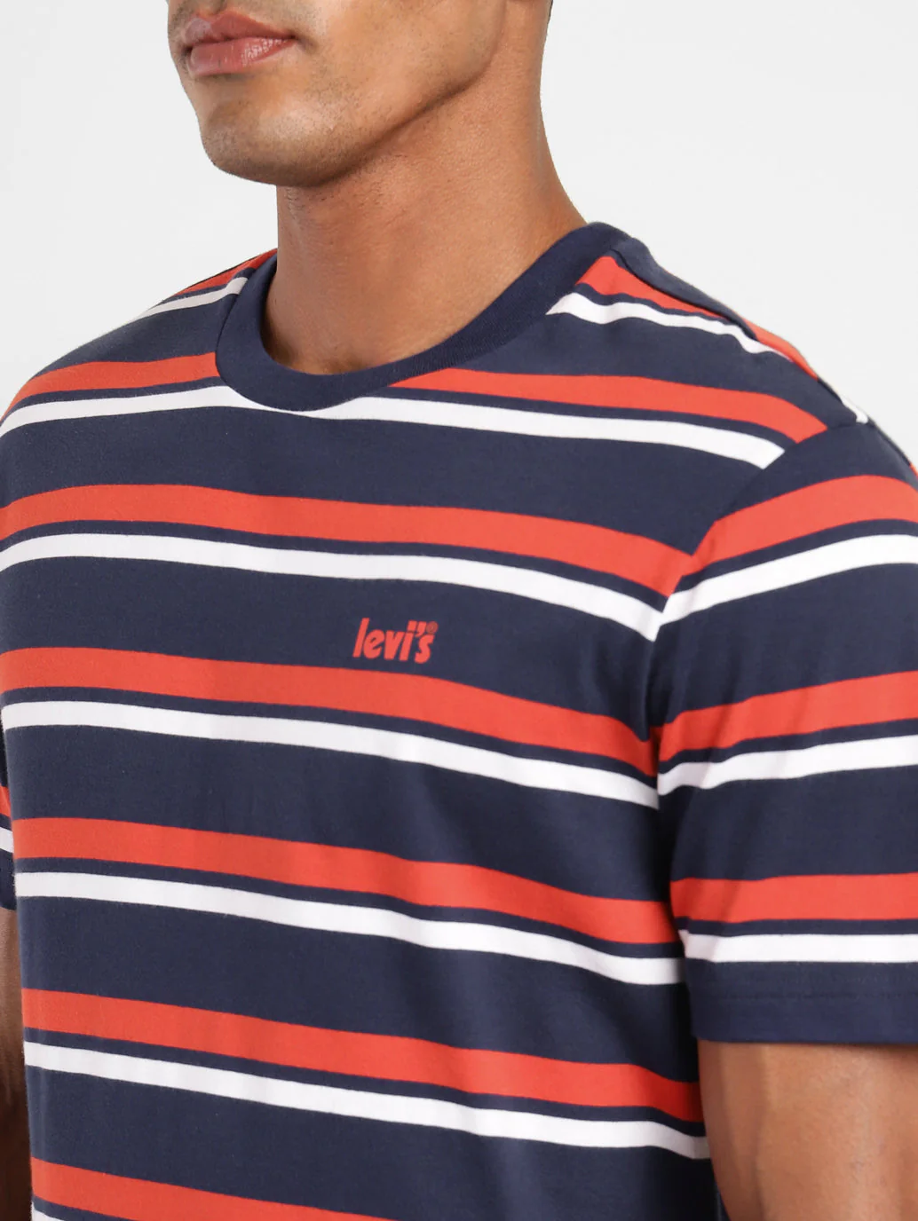 Men's Striped Crew Neck T-shirt - Image 6