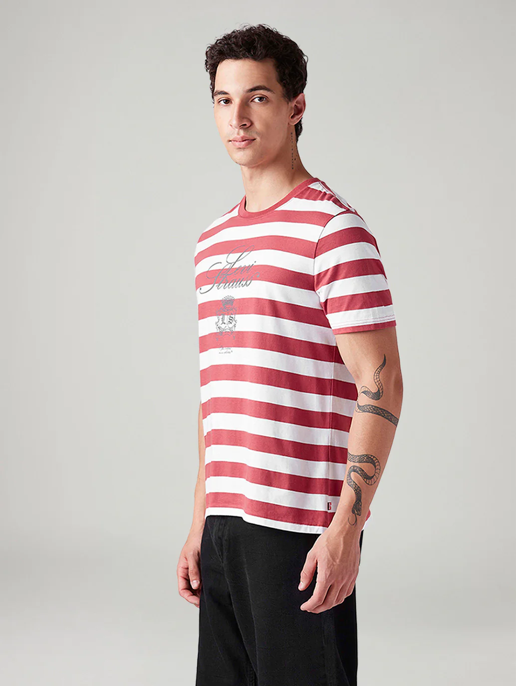 Men's Striped Regular Fit T-Shirt - Image 5