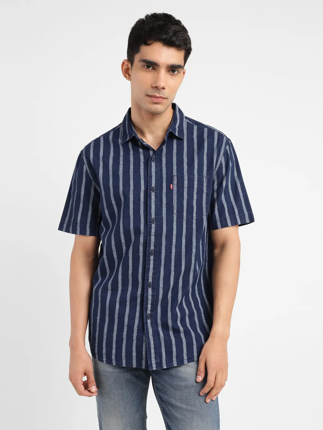 Men's Striped Slim Fit Shirt - Image 2