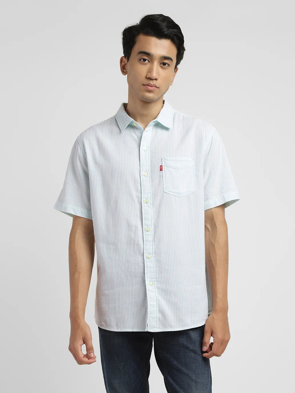 Men's Striped Slim Fit Shirt - Image 2