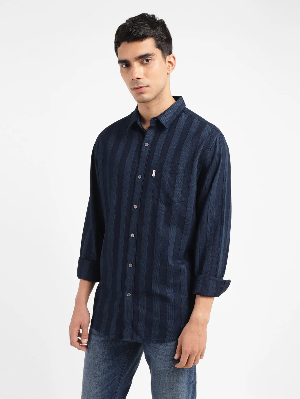 Men's Striped Slim Fit Shirt - Image 5