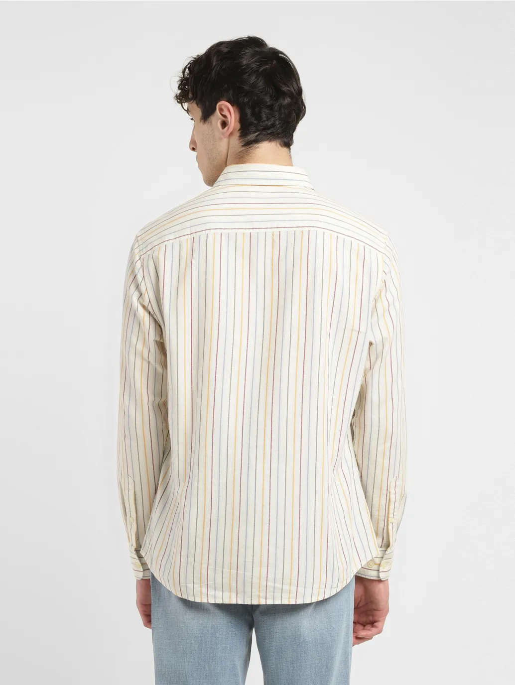 Men's Striped Slim Fit Shirt - Image 3