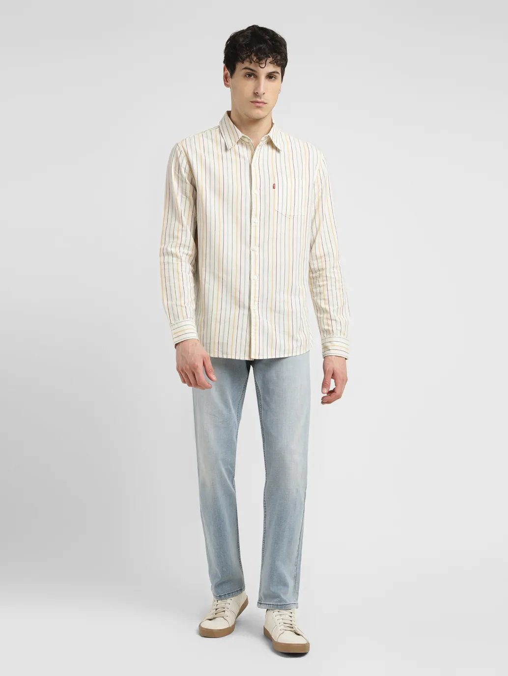Men's Striped Slim Fit Shirt - Image 6