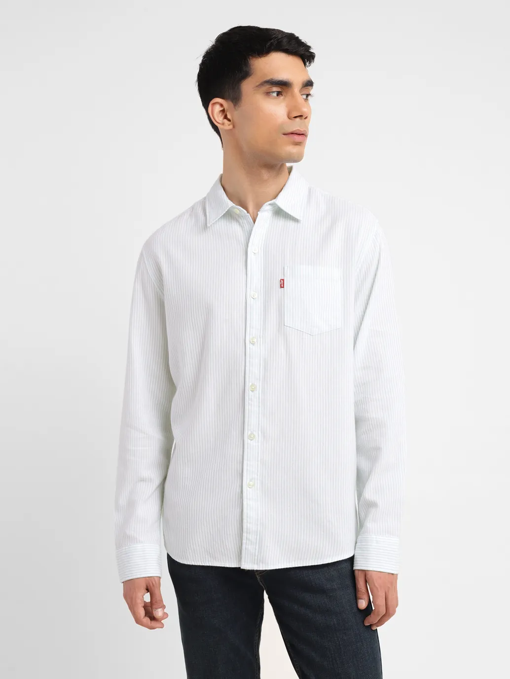 Men's Striped Slim Fit Shirt - Image 2