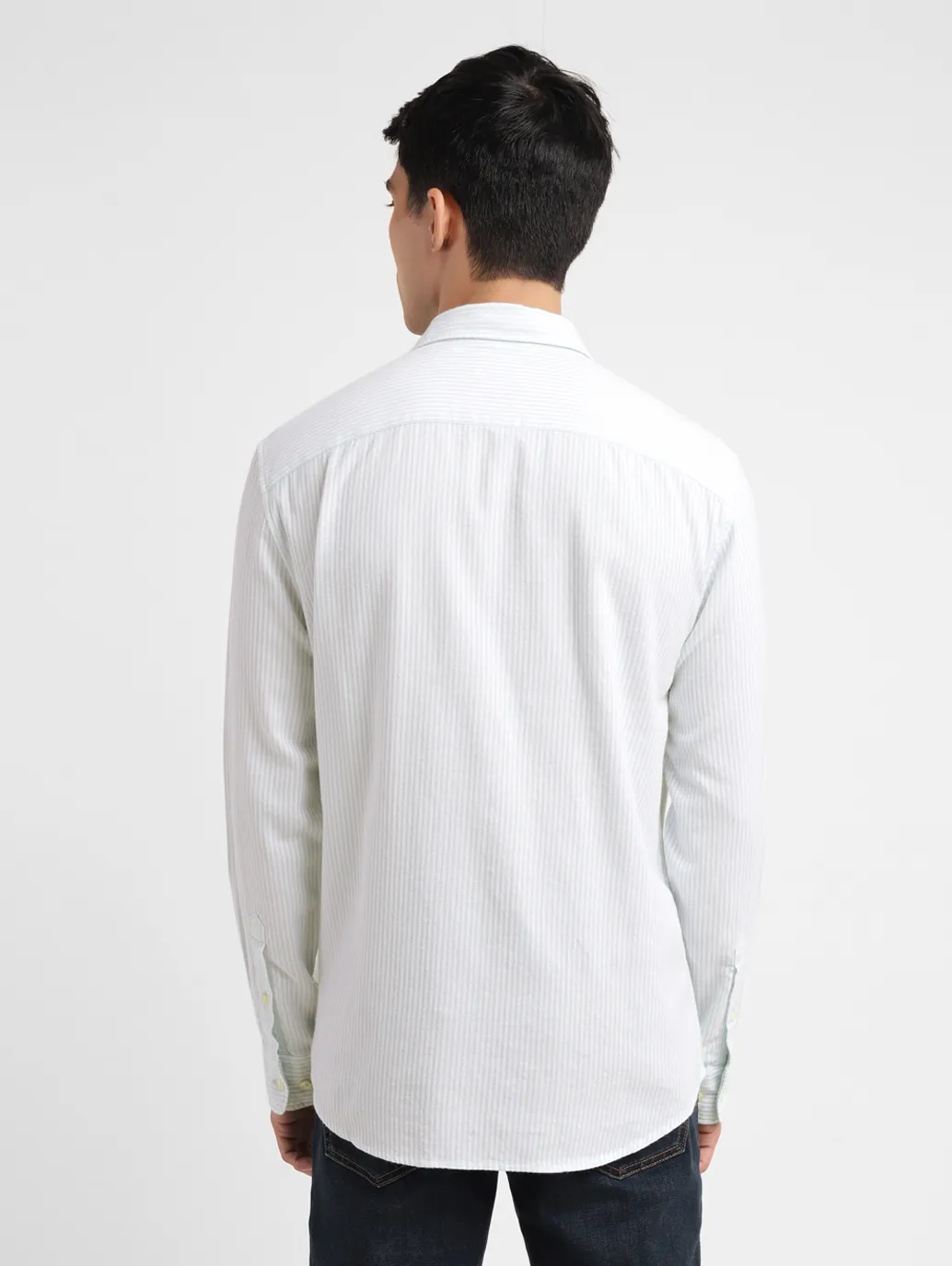Men's Striped Slim Fit Shirt - Image 3