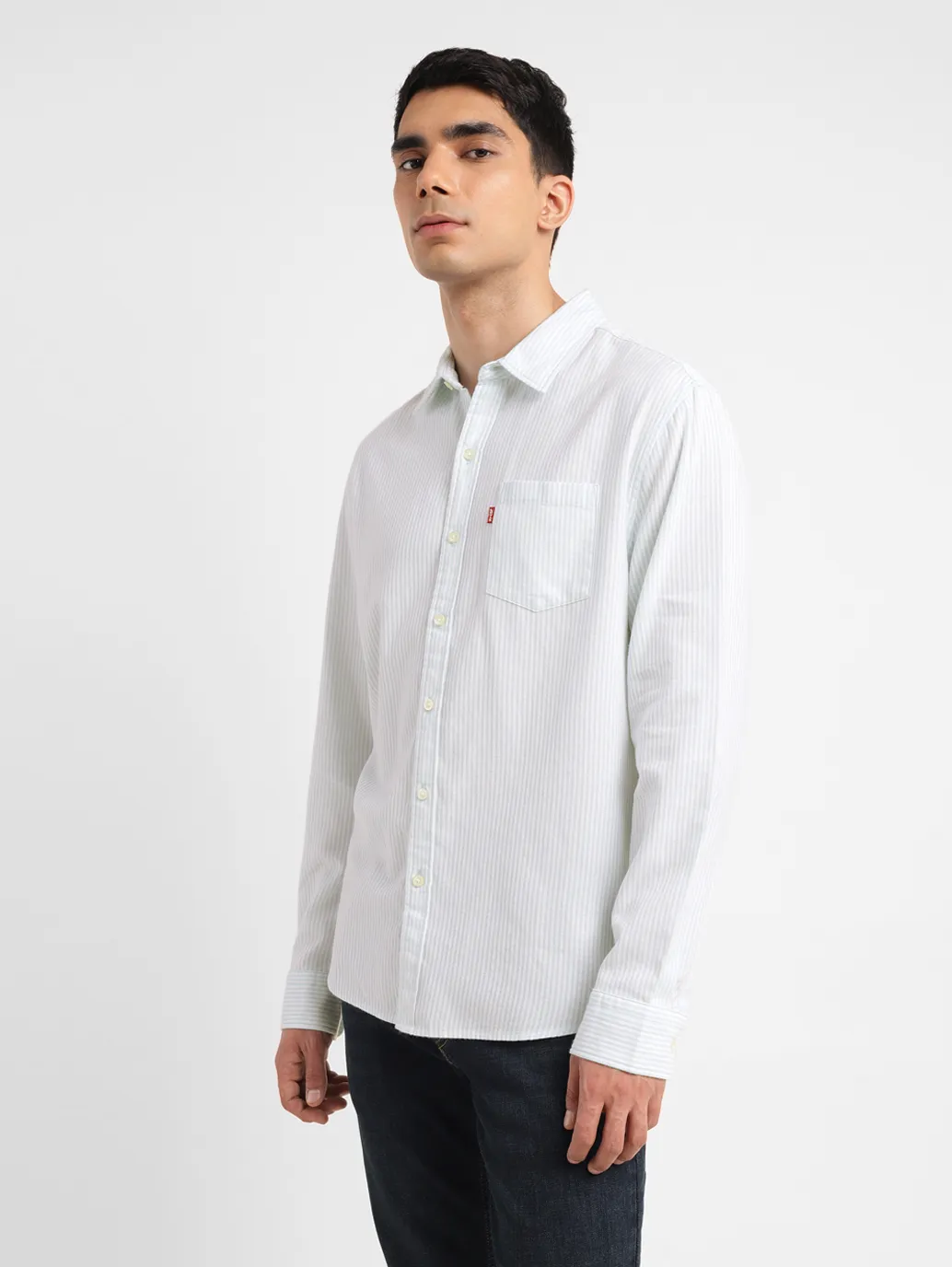 Men's Striped Slim Fit Shirt - Image 4