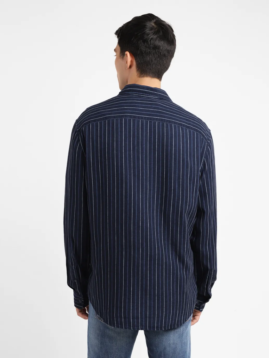 Men's Striped Slim Fit Shirt - Image 3
