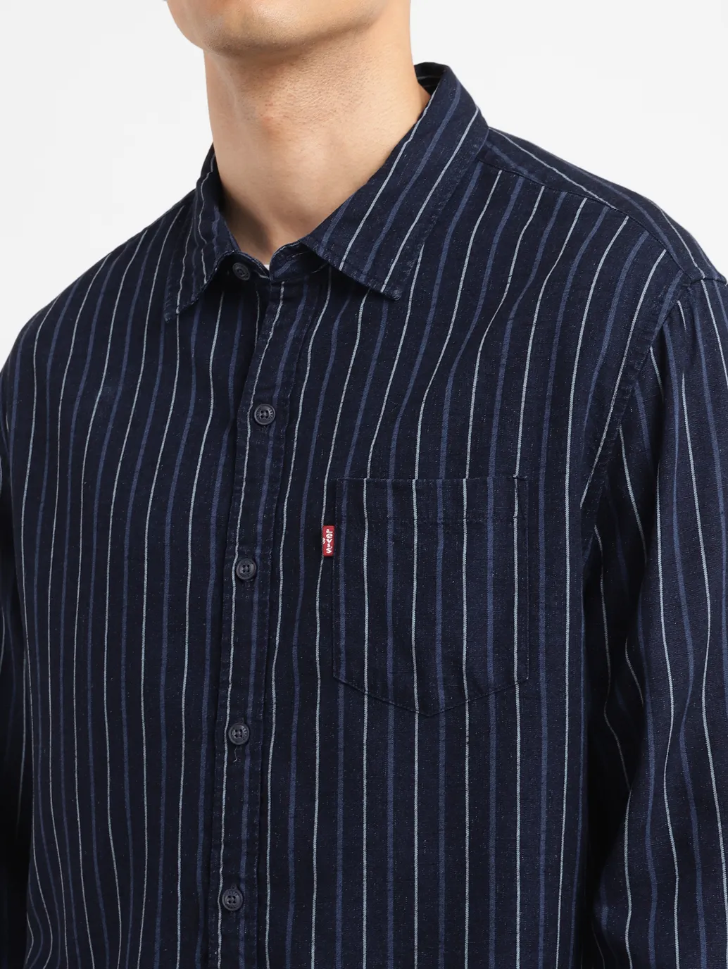 Men's Striped Slim Fit Shirt - Image 5