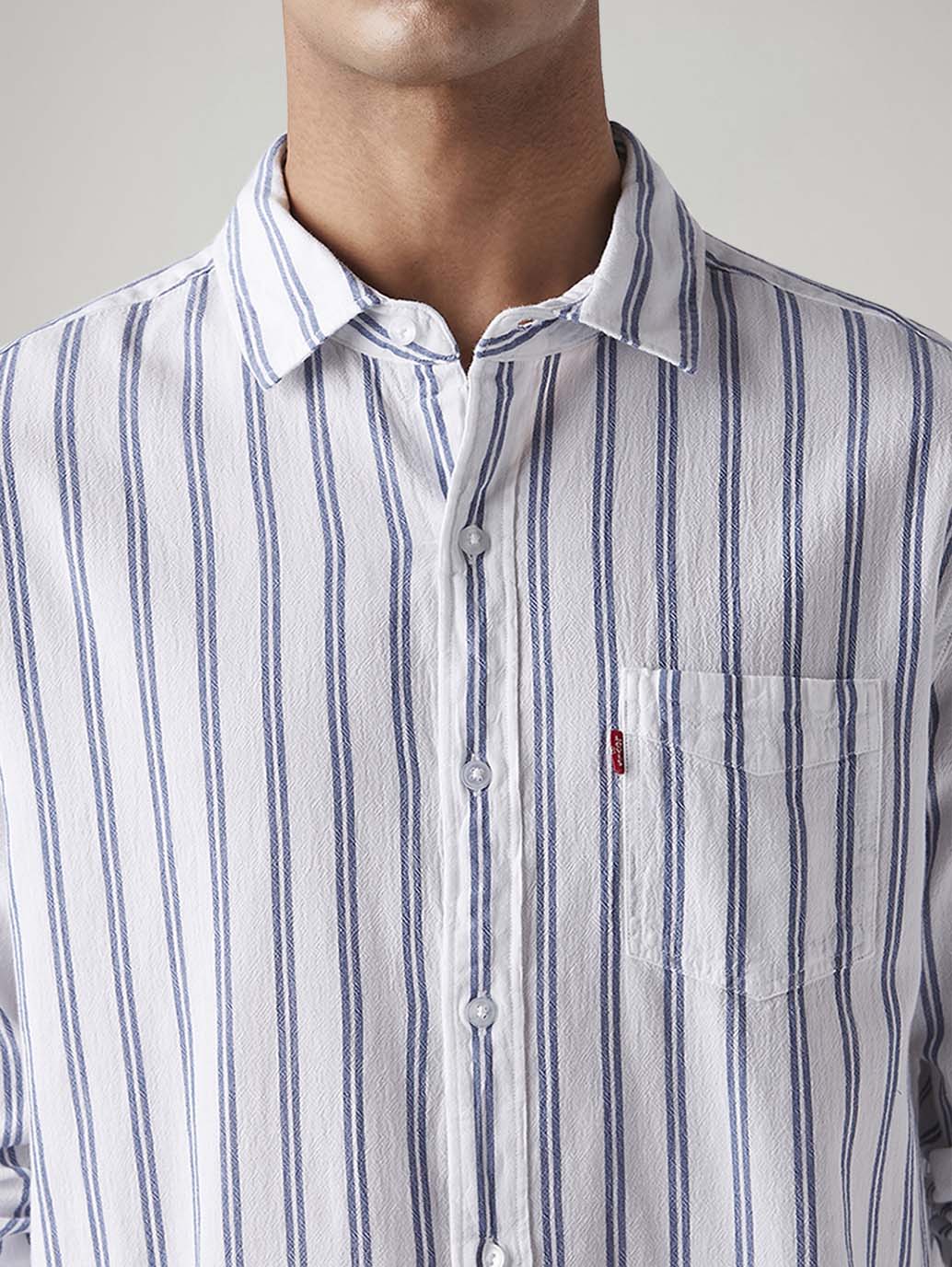 Men's Striped Slim Fit Shirt - Image 4