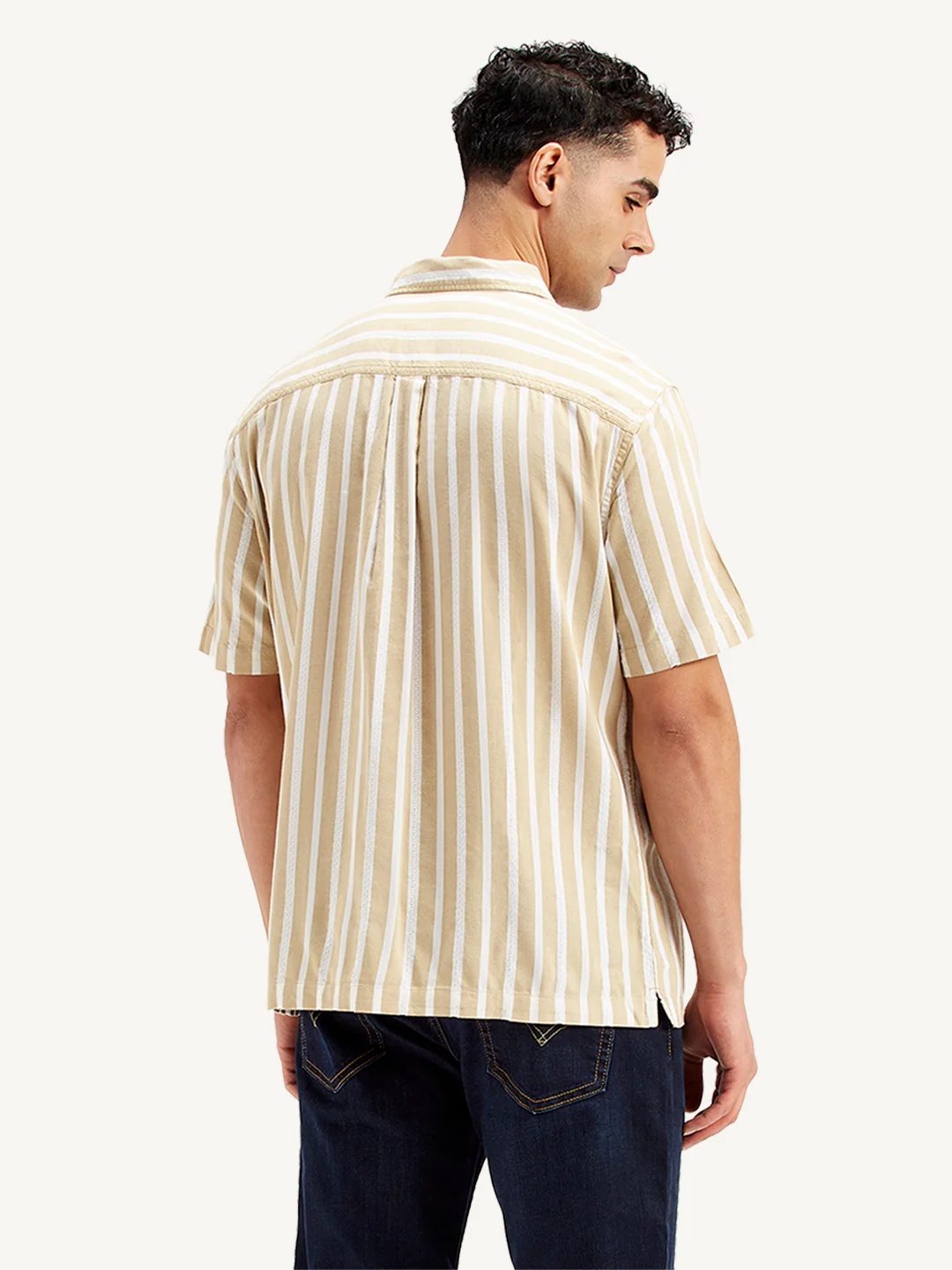 Men's Striped Slim Fit Shirt - Image 2