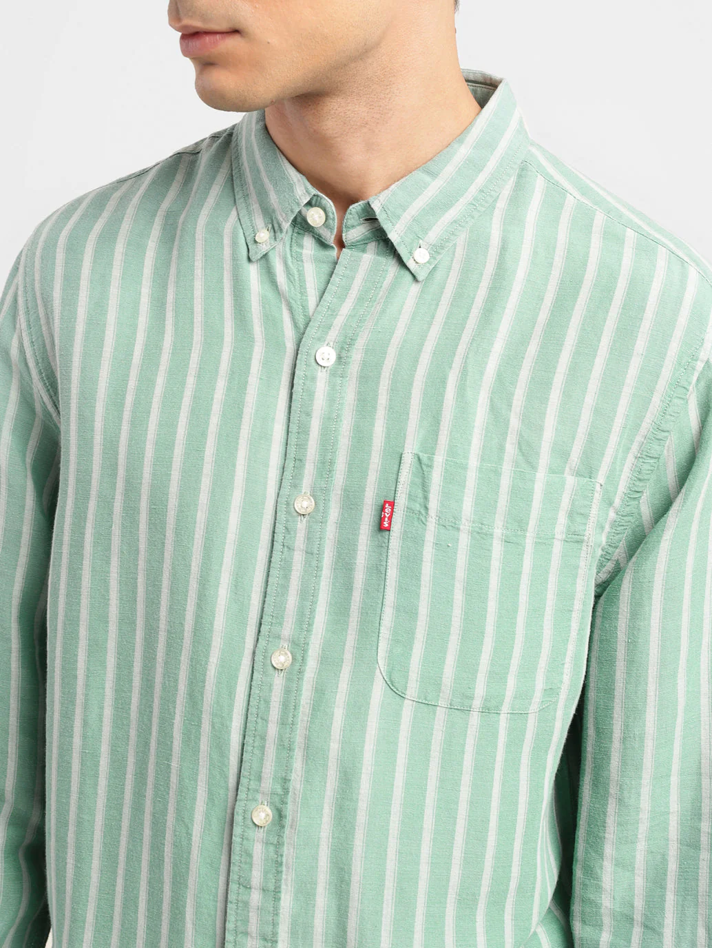 Men's Striped Slim Fit Shirt - Image 5