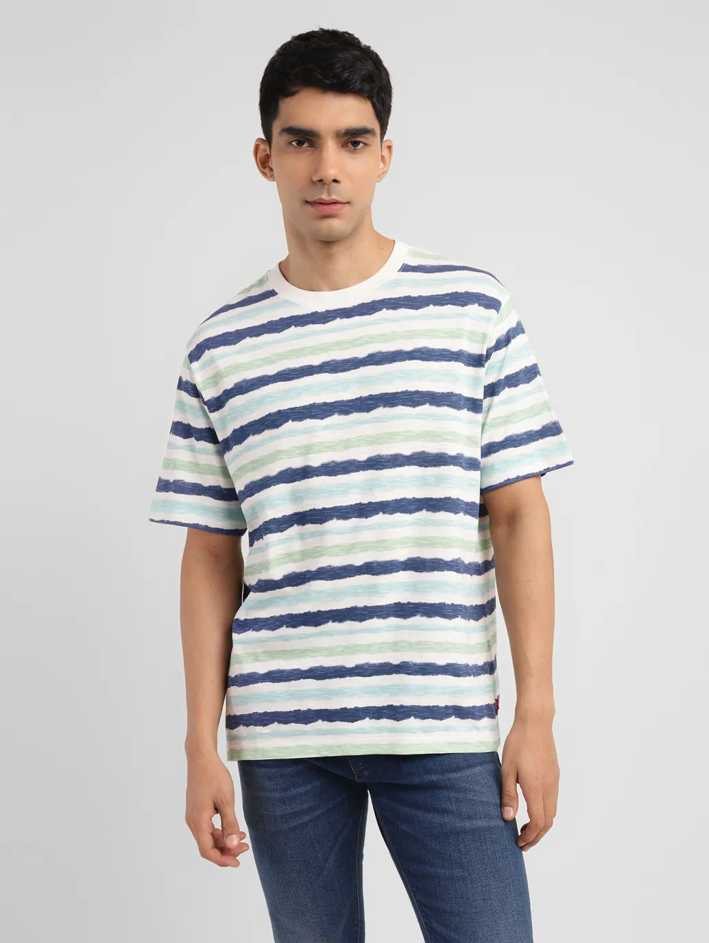 Men's Striped Slim Fit T-shirt - Image 2