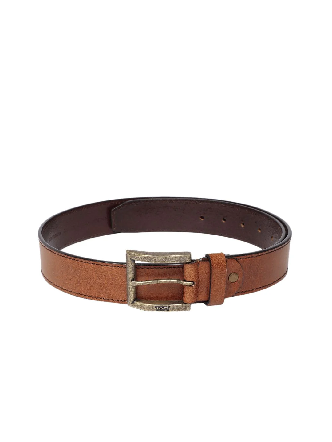 Men's Tan Solid Belt - Image 2