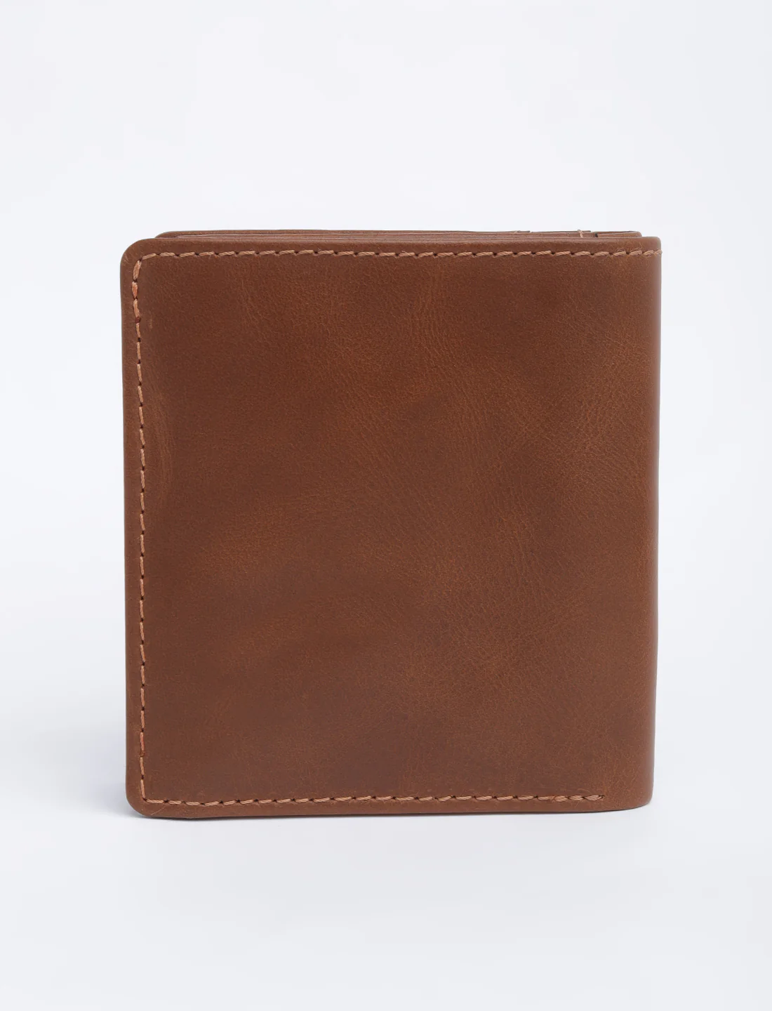 Men's Tan Solid Bi-Fold Wallet - Image 9