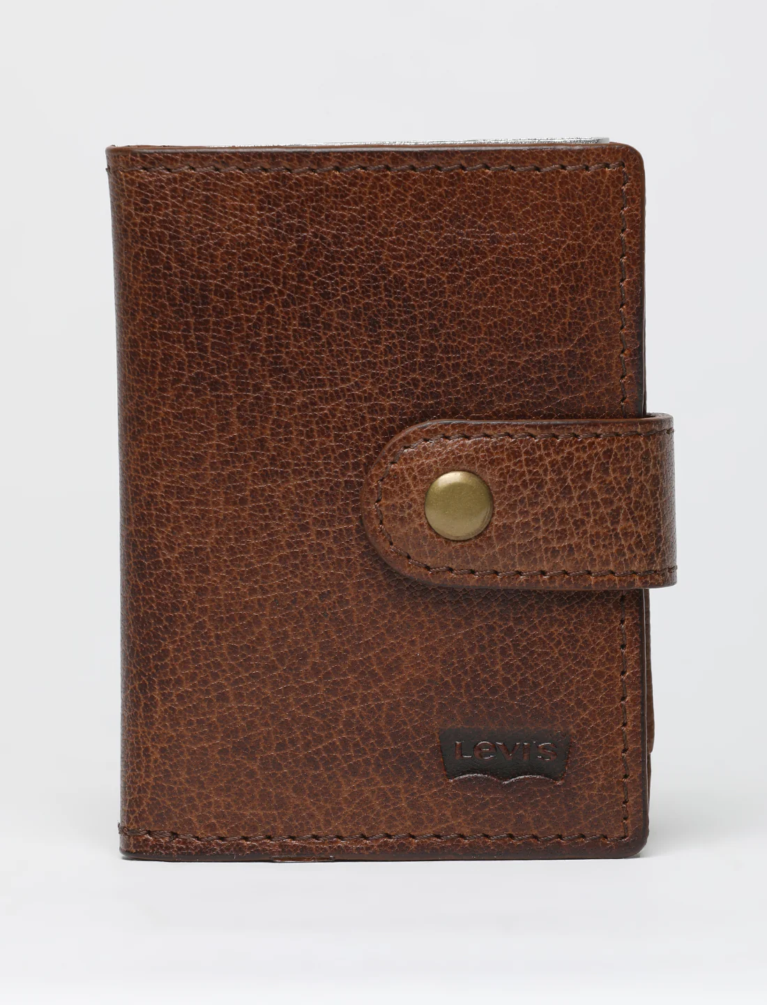Men's Tan Solid Card Holder - Image 2