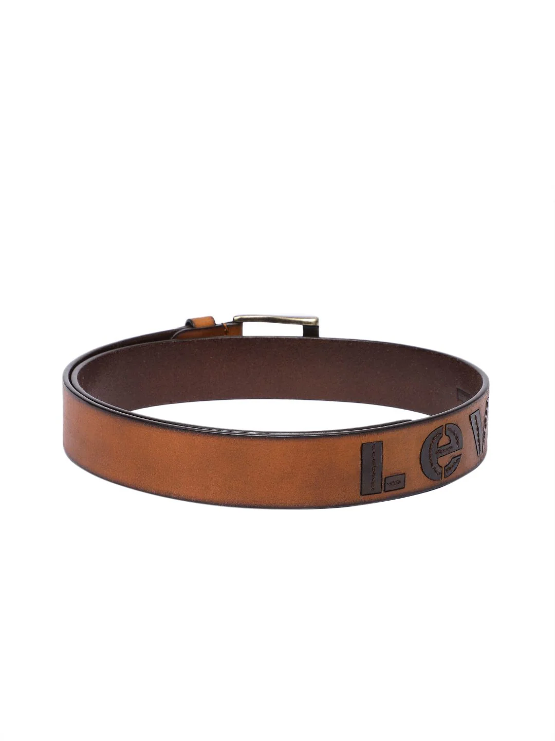 Men's Tan Textured Belt - Image 3