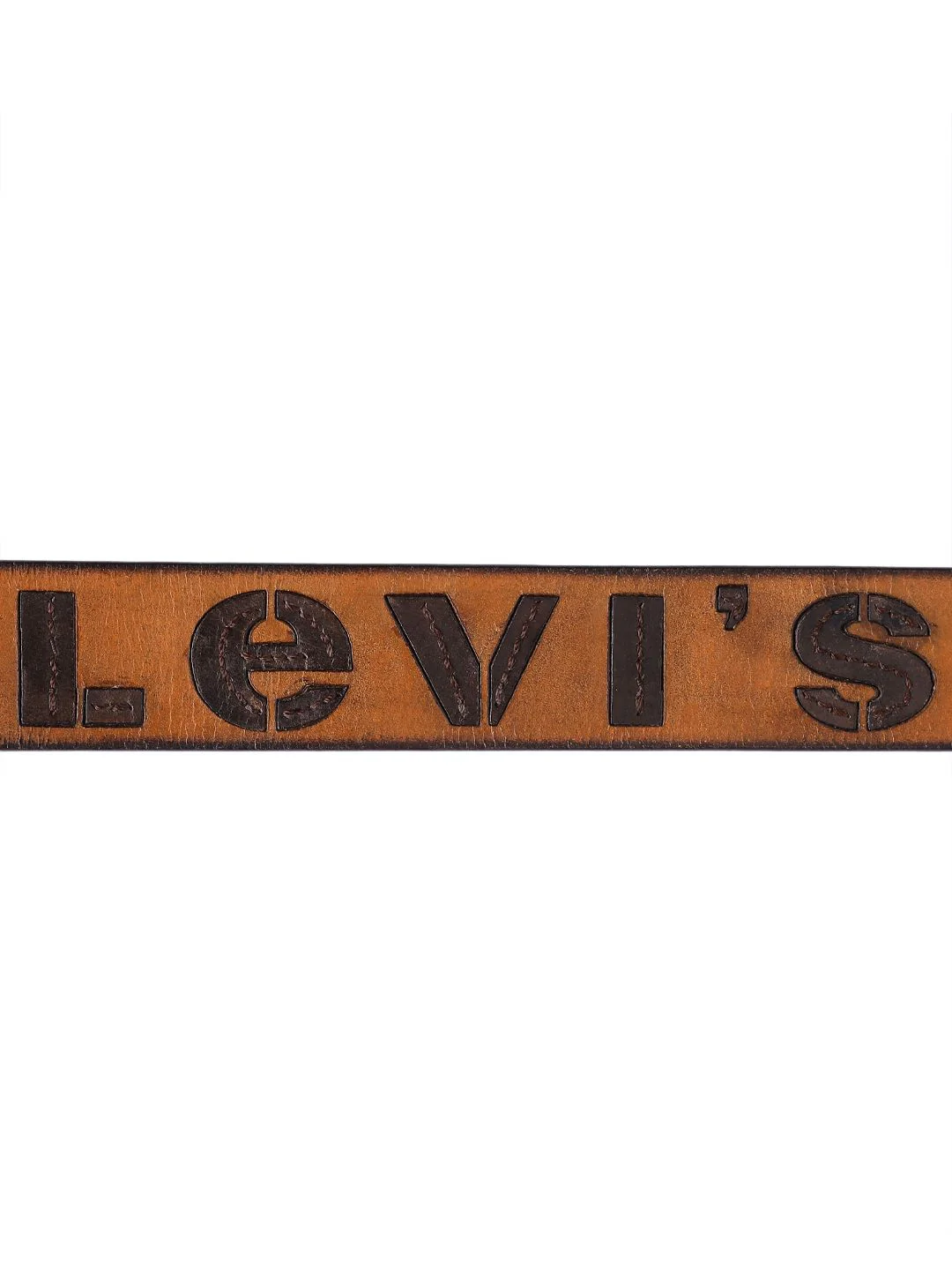 Men's Tan Textured Belt - Image 5