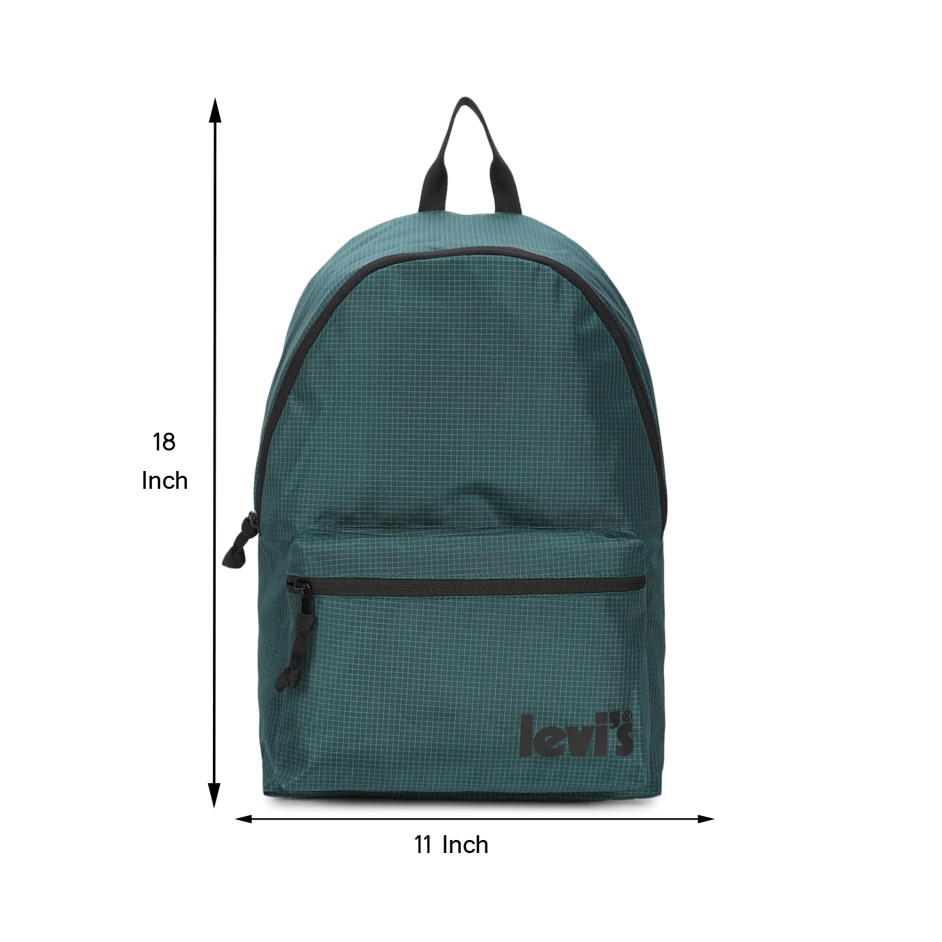Men's Teal Green Solid Backpack - Image 9