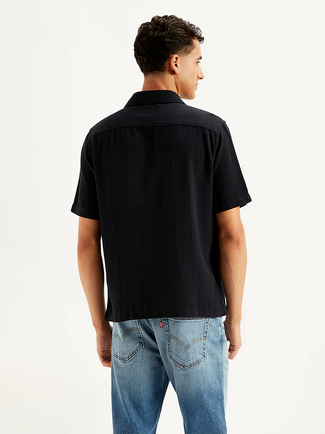 Men's Textured Slim Fit Shirt - Image 2
