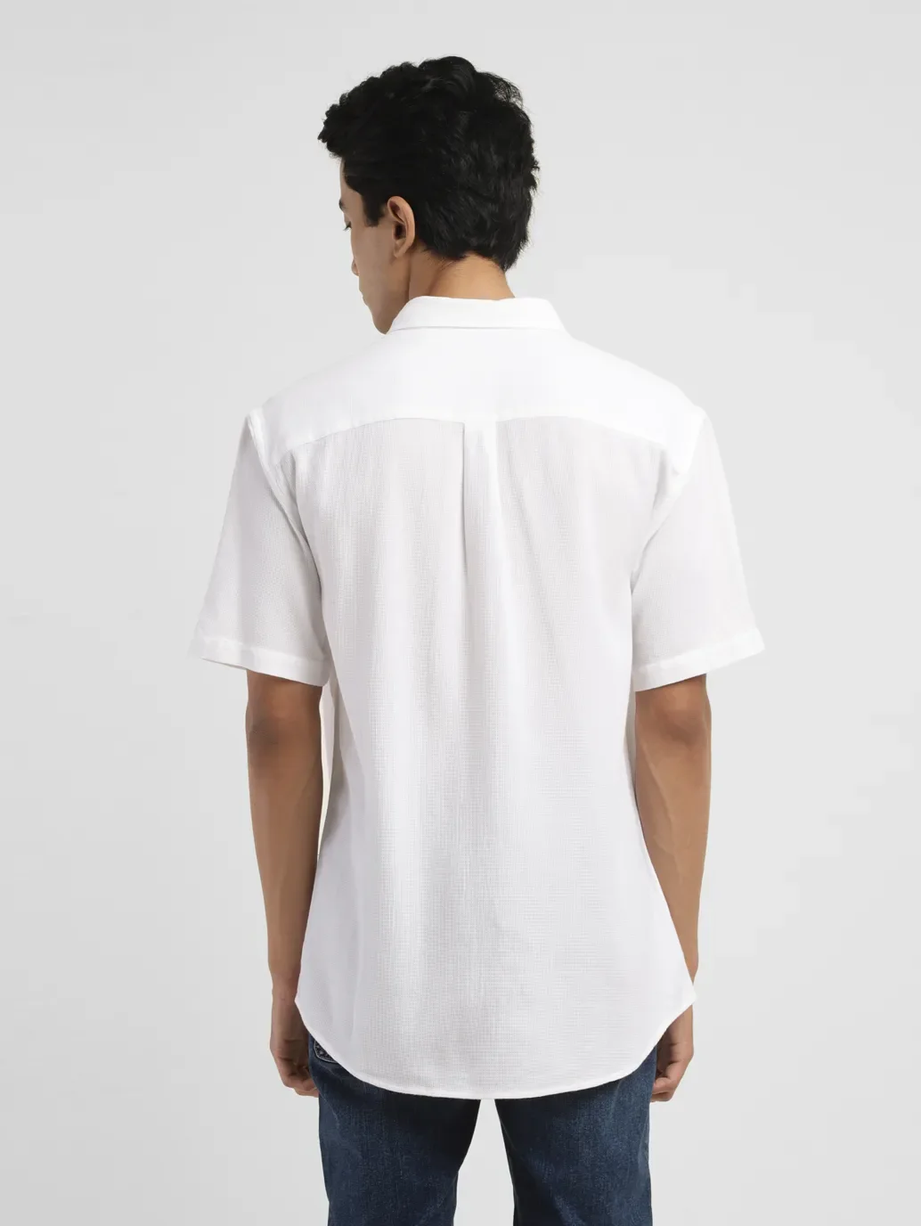 Men's Textured Slim Fit Shirt - Image 3