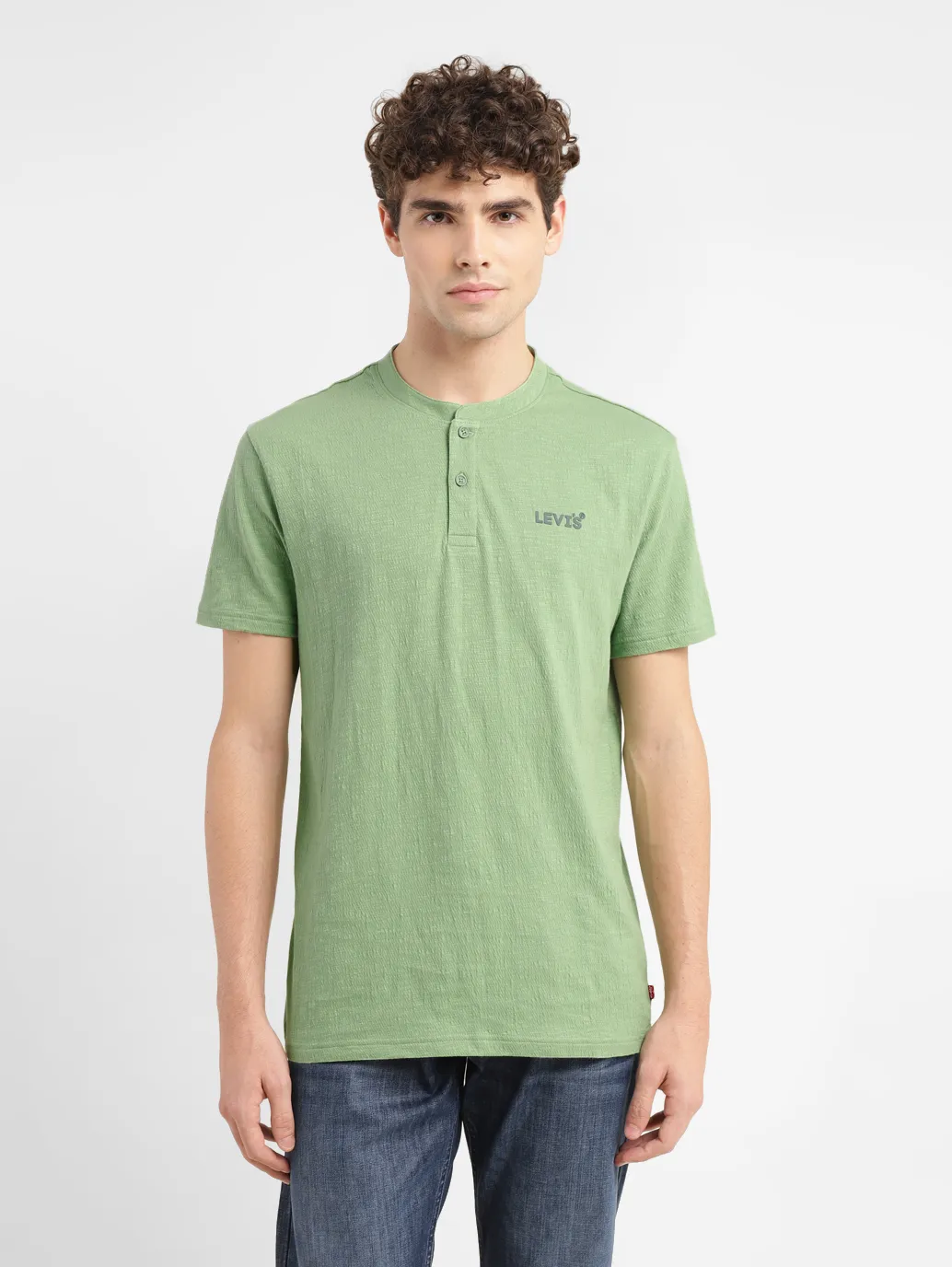 Men's Textured Slim Fit T-shirt - Image 2
