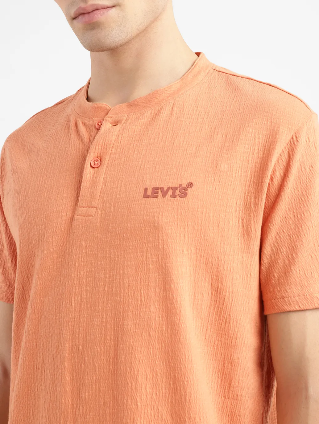 Men's Textured Slim Fit T-shirt - Image 5