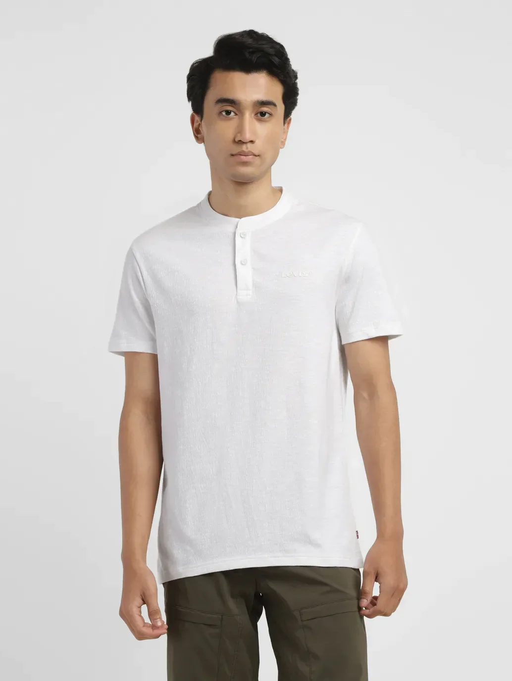 Men's Textured Slim Fit T-shirt - Image 2