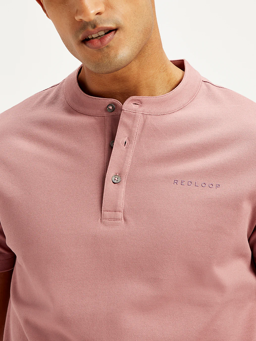 Men's Redloop Textured Slim Fit T-Shirt - Image 5