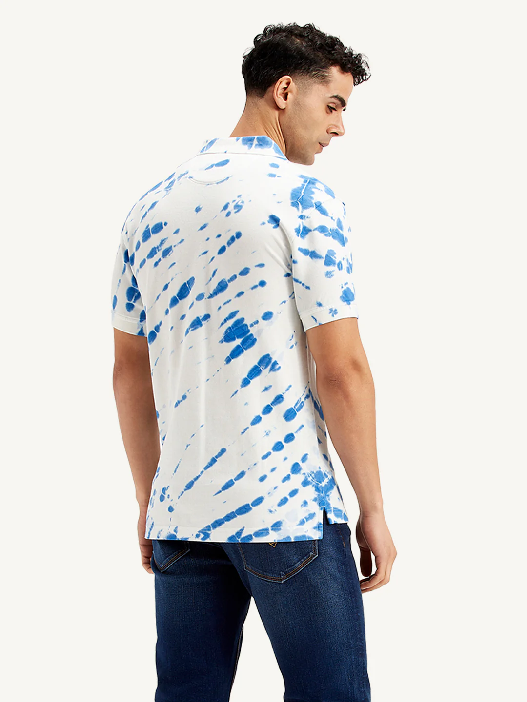 Men's Tie -Dye Slim Fit Polo T-Shirt - Image 3