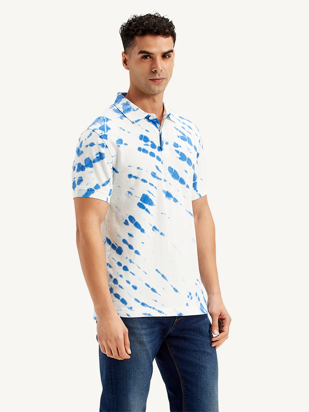 Men's Tie -Dye Slim Fit Polo T-Shirt - Image 4