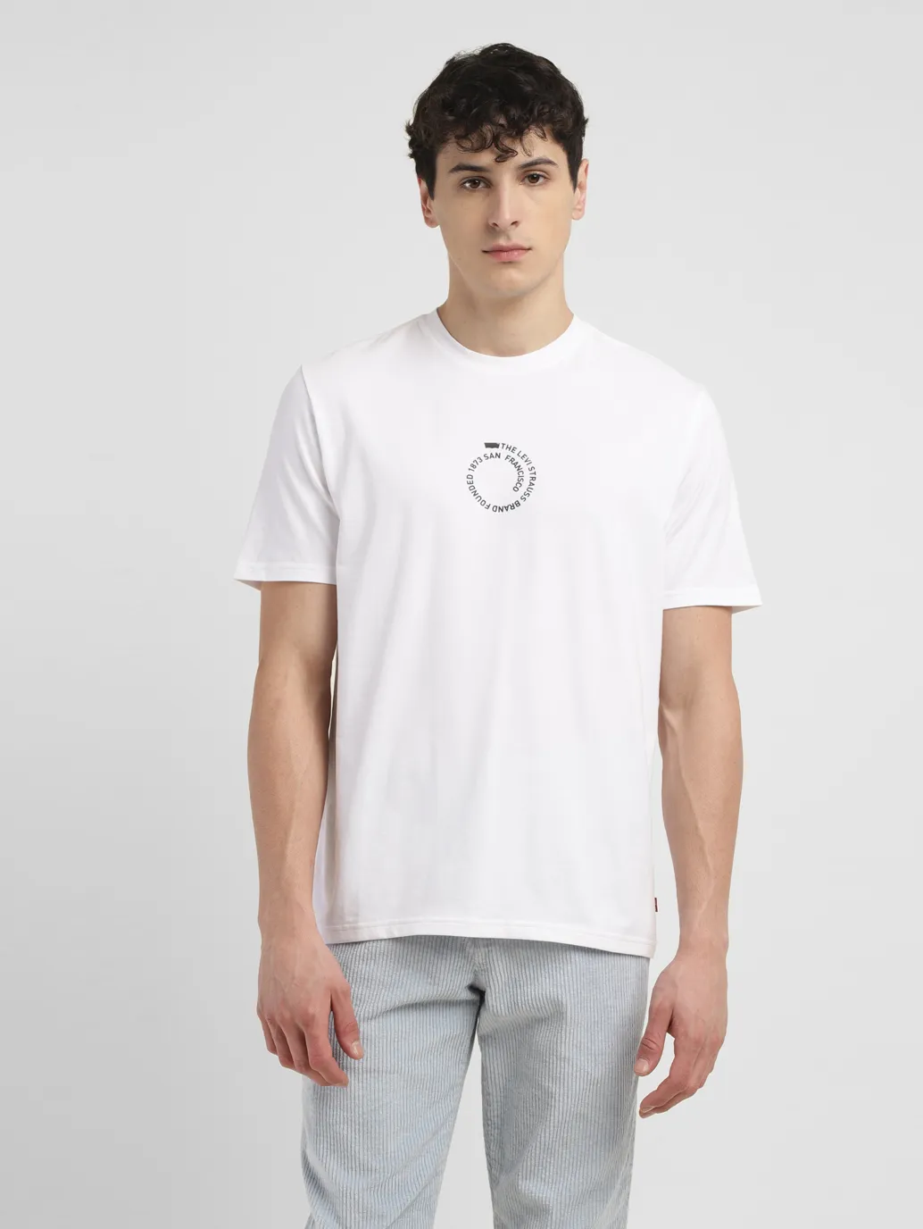 Men's Typographic Print Crew Neck T-shirt - Image 2