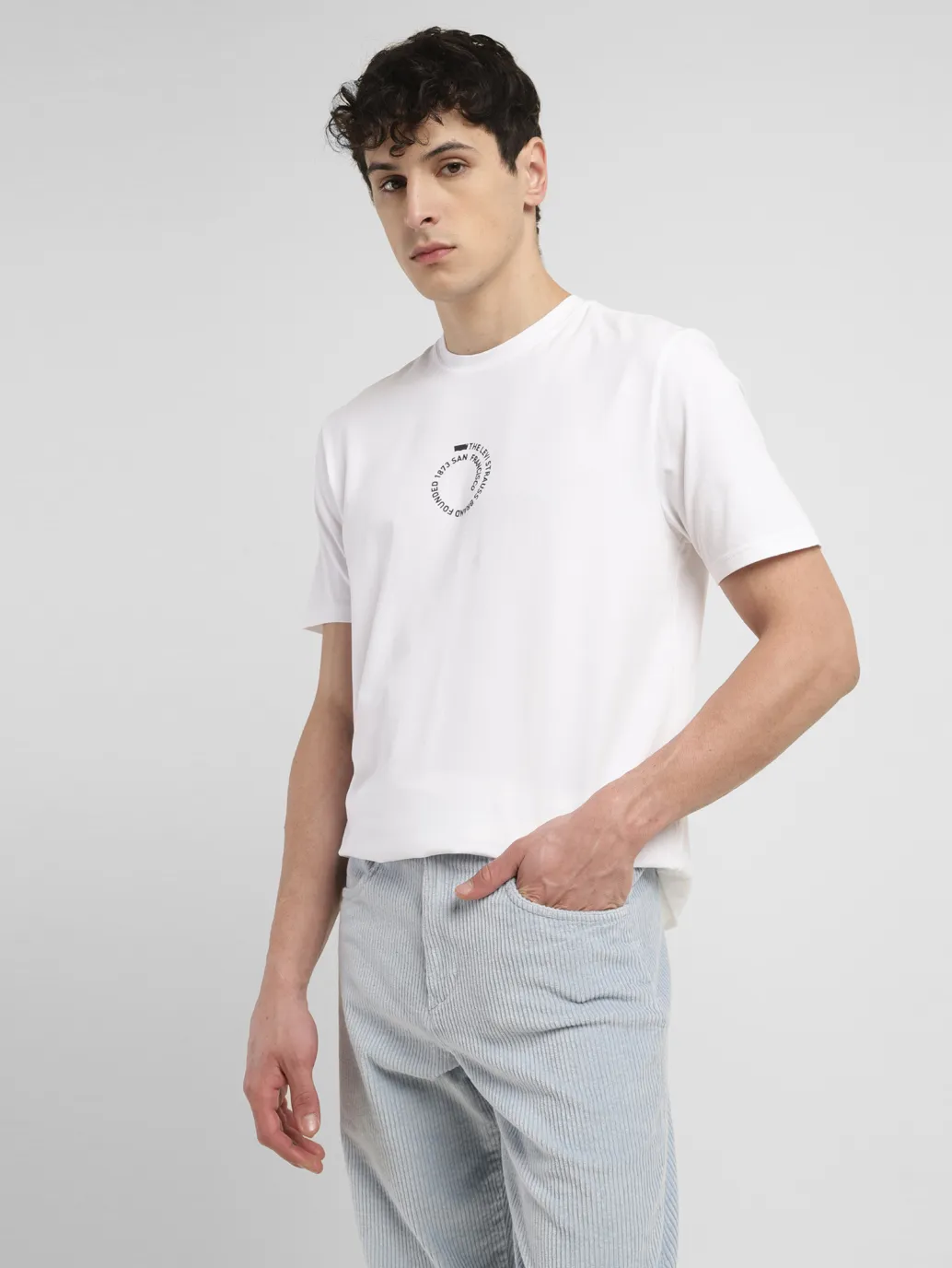 Men's Typographic Print Crew Neck T-shirt - Image 6