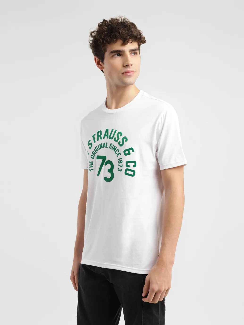 Men's Typographic Print Slim Fit T-shirt - Image 4