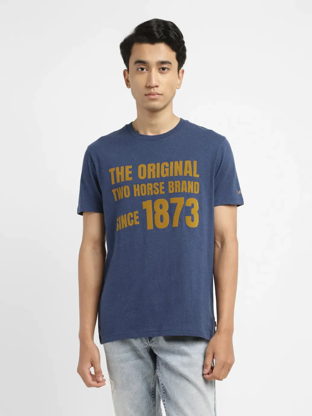 Men's Typographic Print Slim Fit T-shirt - Image 2