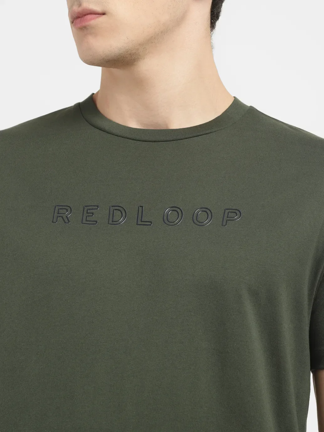 Men's Redloop Typographic Print Slim Fit T-shirt - Image 5