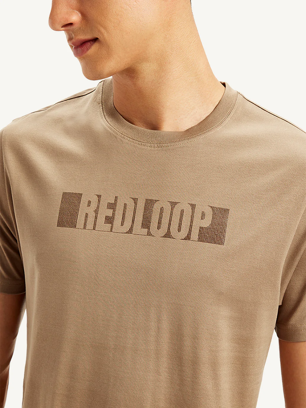 Men's Redloop Typographic Print Slim Fit T-shirt - Image 5