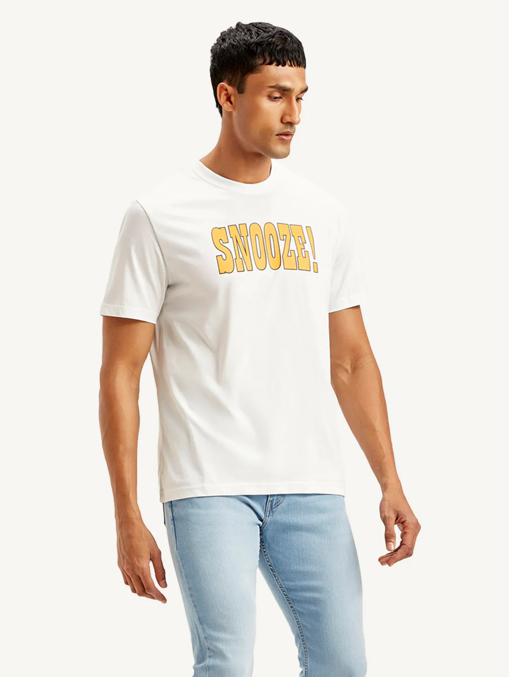 Men's Typography Crew Neck T-shirt - Image 5