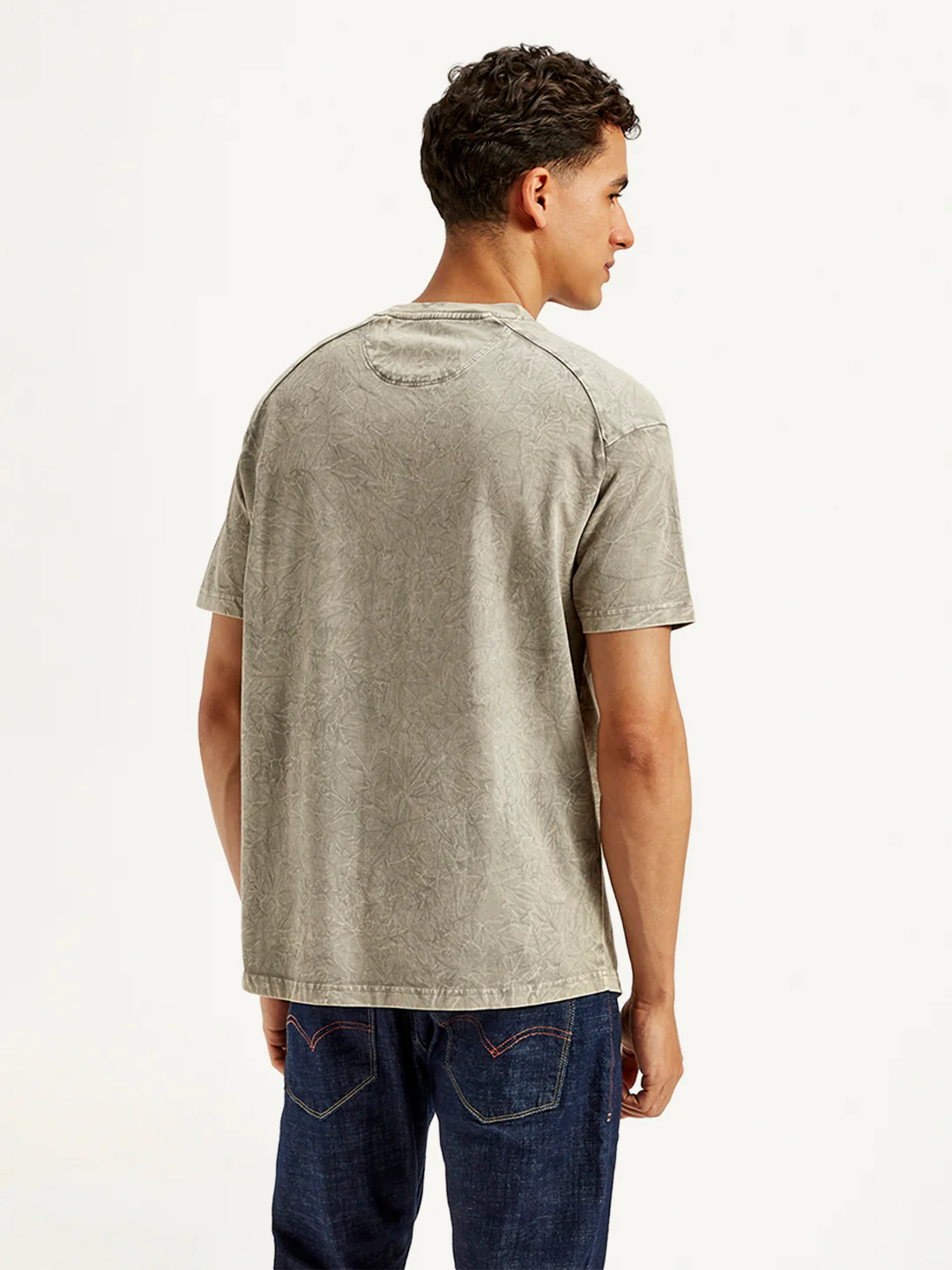 Men's Dyed Crew Neck T-Shirt - Image 3