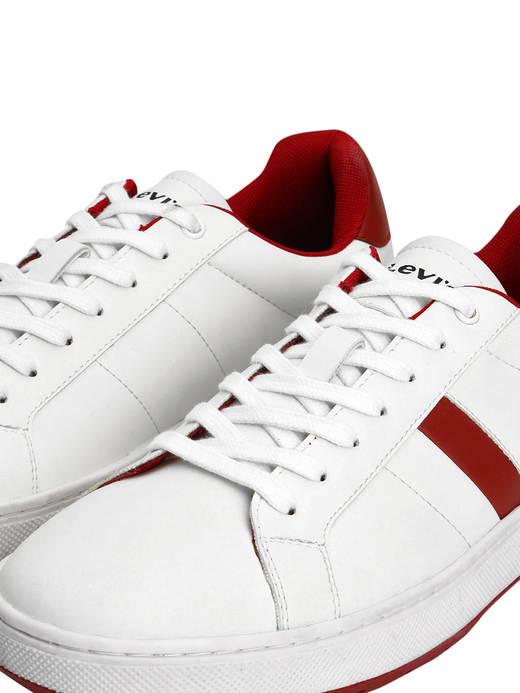 Men's White Colorblock Sneakers - Image 6