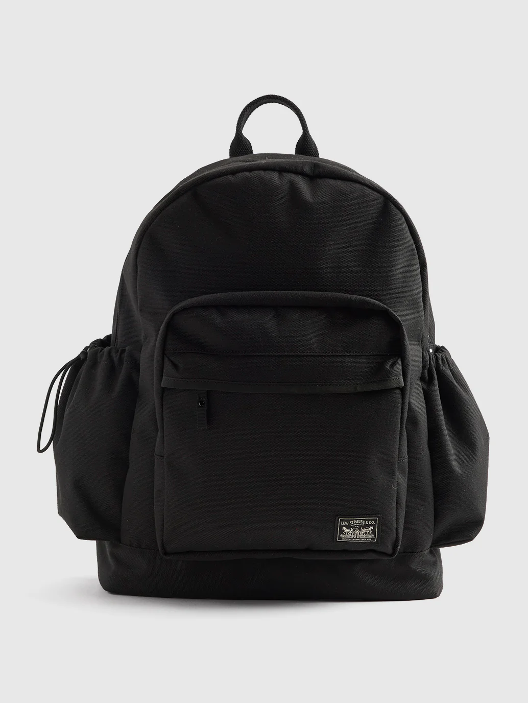 Unisex Black Solid Backpack - Image 2