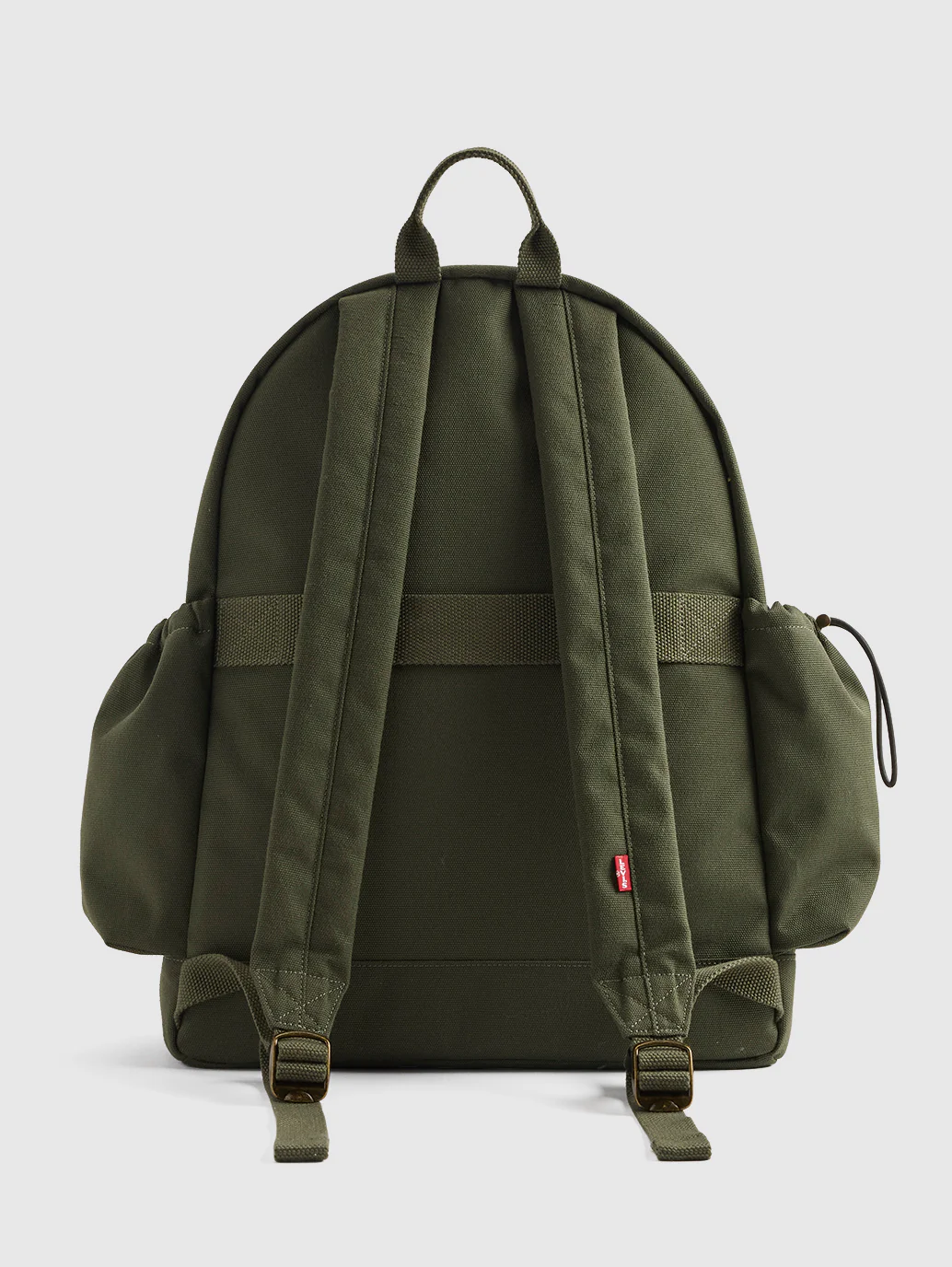 Unisex Olive Solid Backpack - Image 3