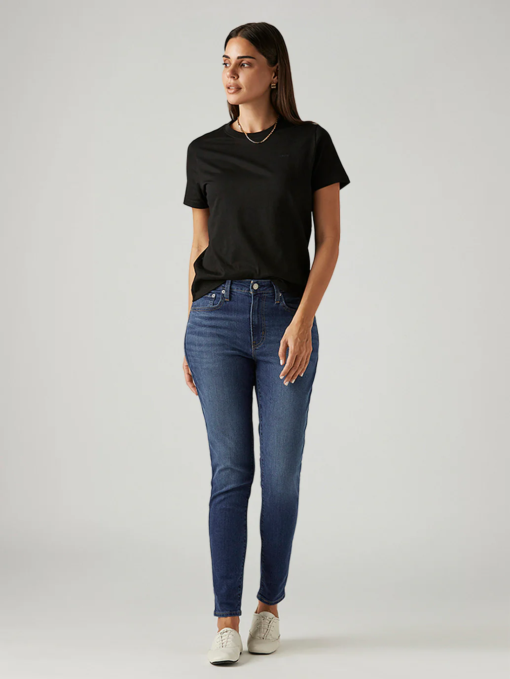 Women's 721 Dark Indigo Skinny Fit High Rise Jeans - Image 7