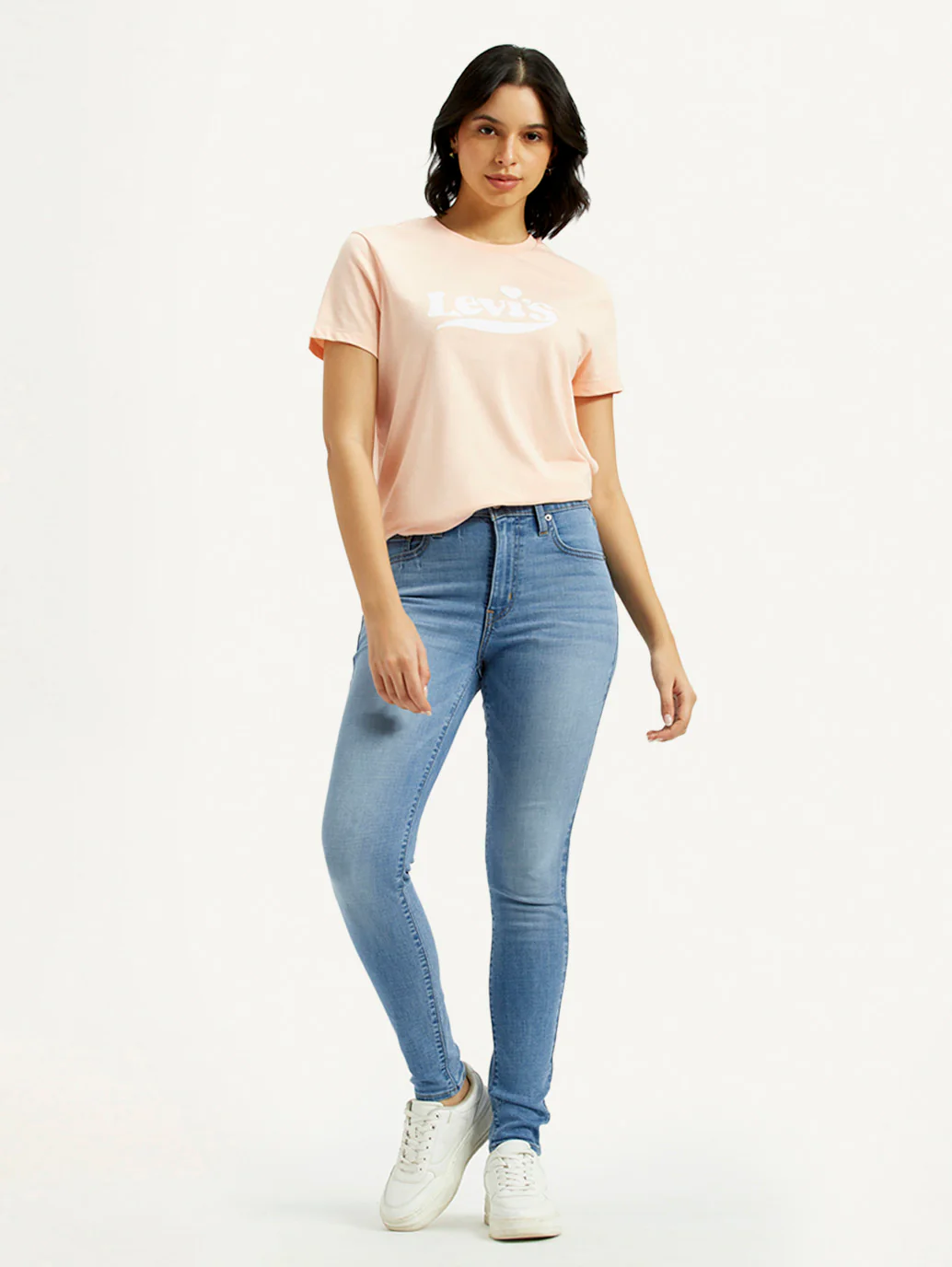 Women's 721 Light Indigo Skinny Fit High Rise Jeans