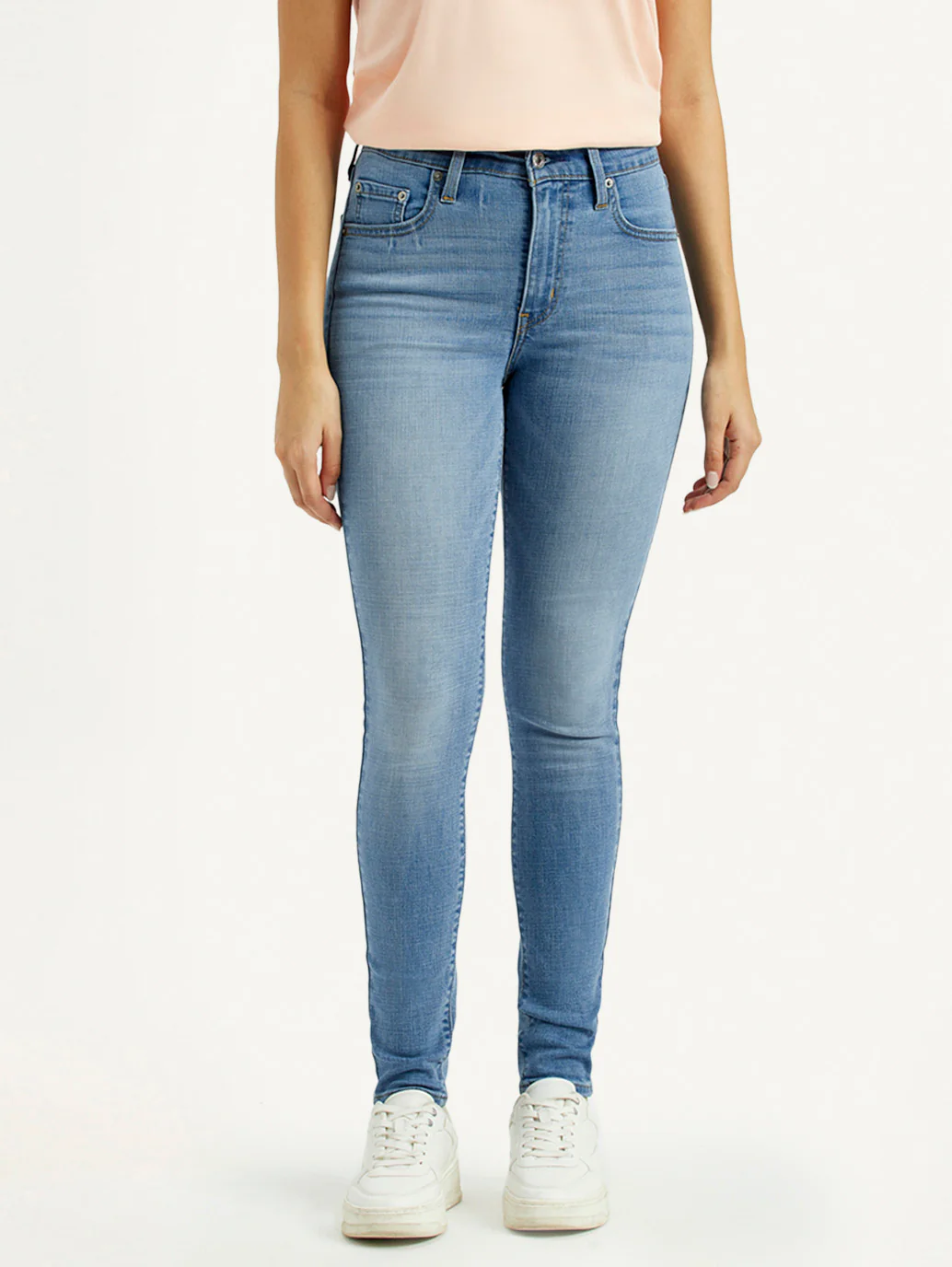 Women's 721 Light Indigo Skinny Fit High Rise Jeans - Image 3