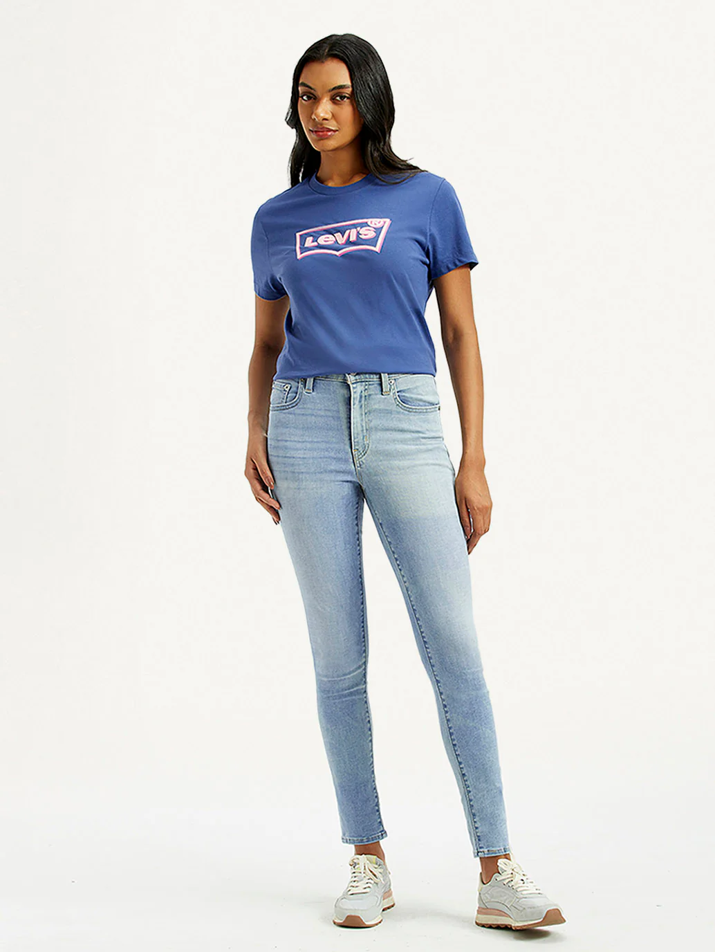 Women's 721 Light Indigo Skinny Fit High Rise Jeans - Image 2
