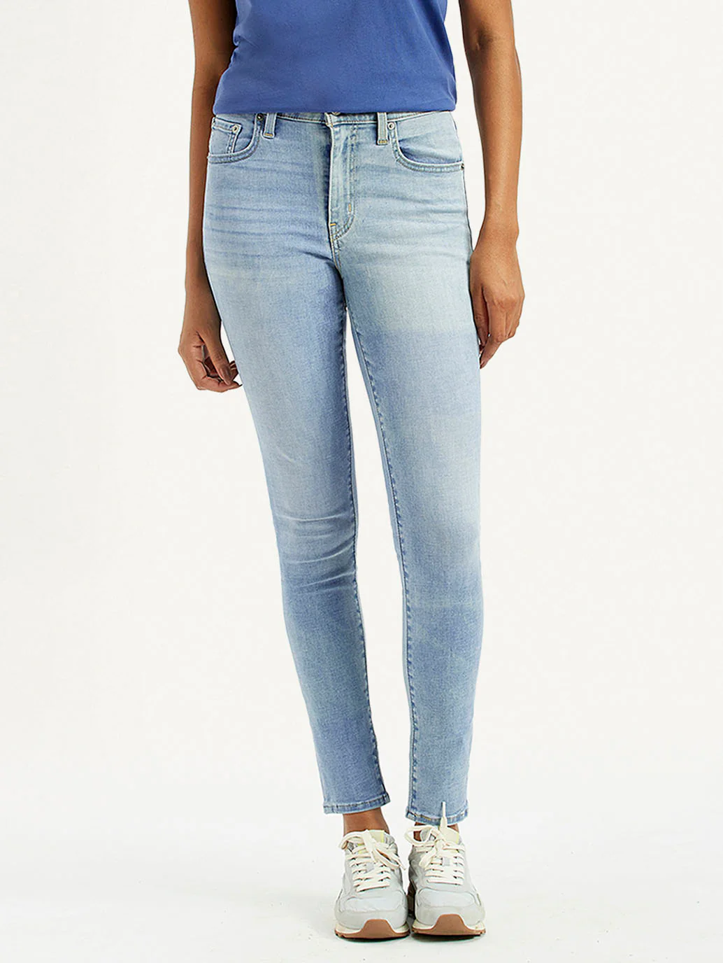 Women's 721 Light Indigo Skinny Fit High Rise Jeans - Image 3