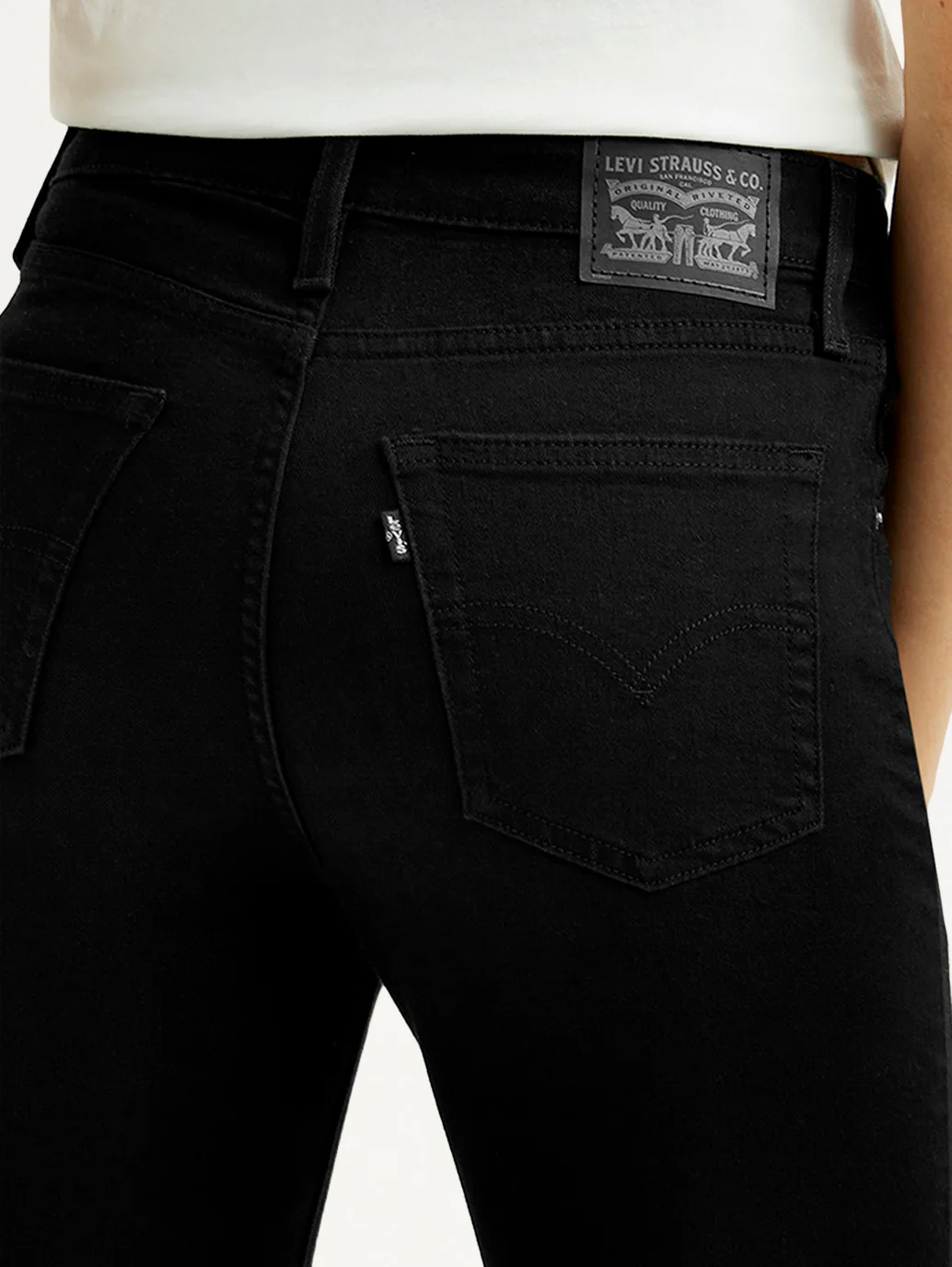 Women's 725 Black Slim Bootcut Fit High Rise Jeans - Image 5
