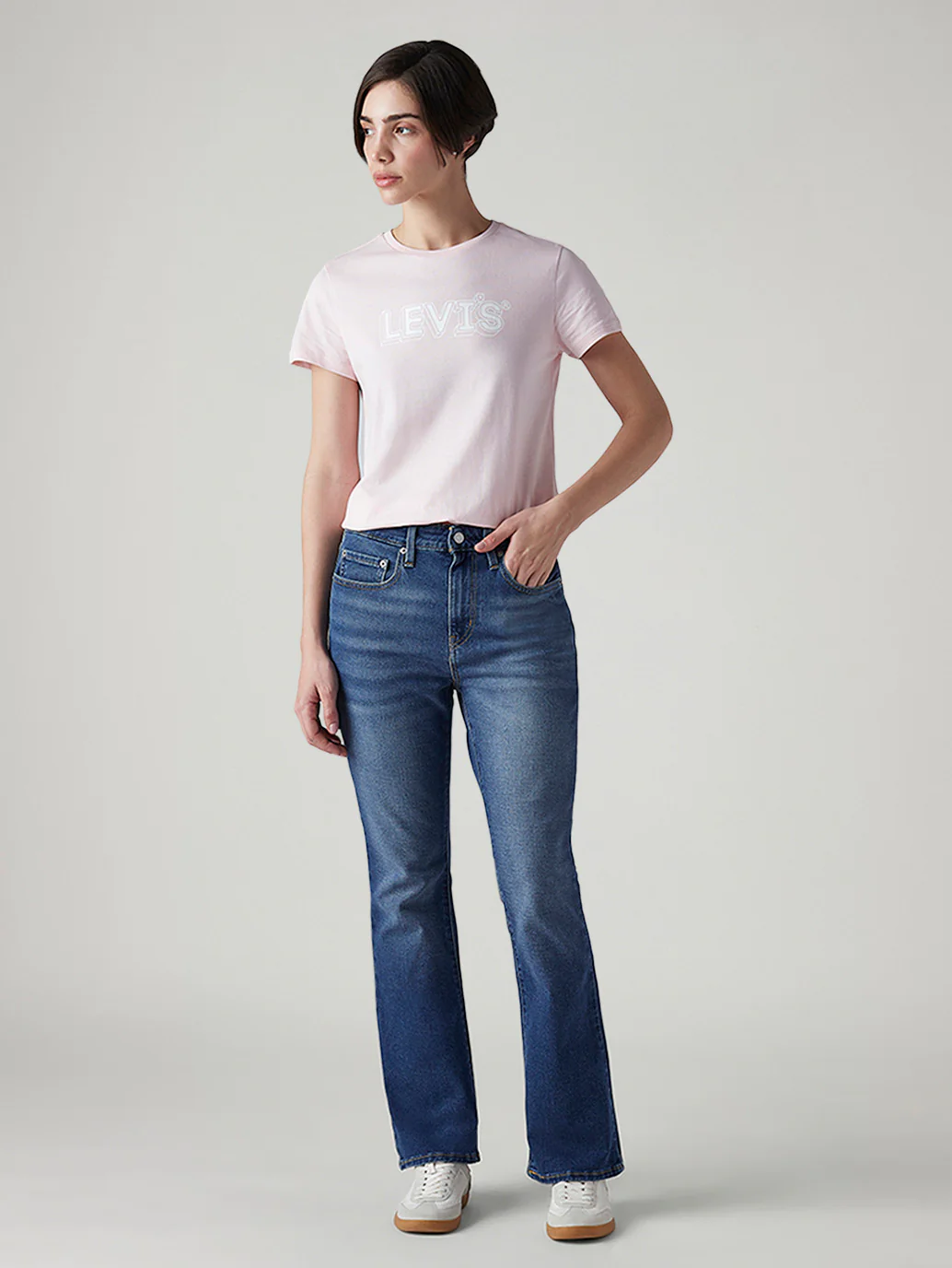 Women's 725 Med Indigo Bootcut Fit High Rise Jeans - Image 2