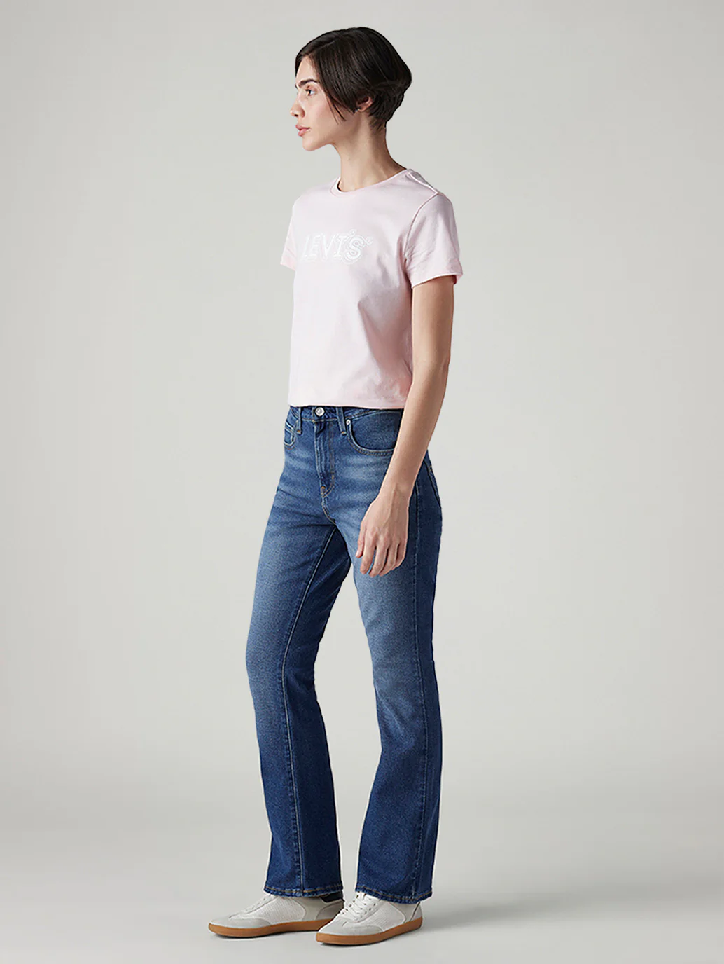Women's 725 Med Indigo Bootcut Fit High Rise Jeans - Image 7